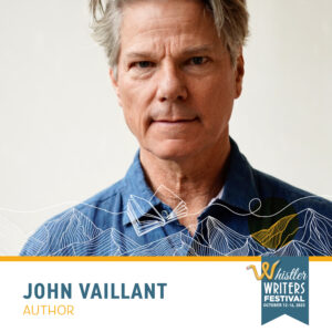 John Vaillant is a guest author at the 2023 Whistler Writers Festival. 